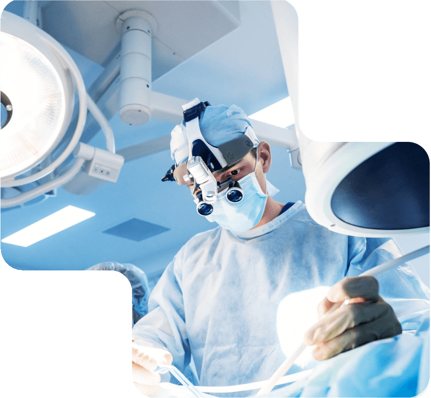 Surgeon performing operation at Jaffna Hospital